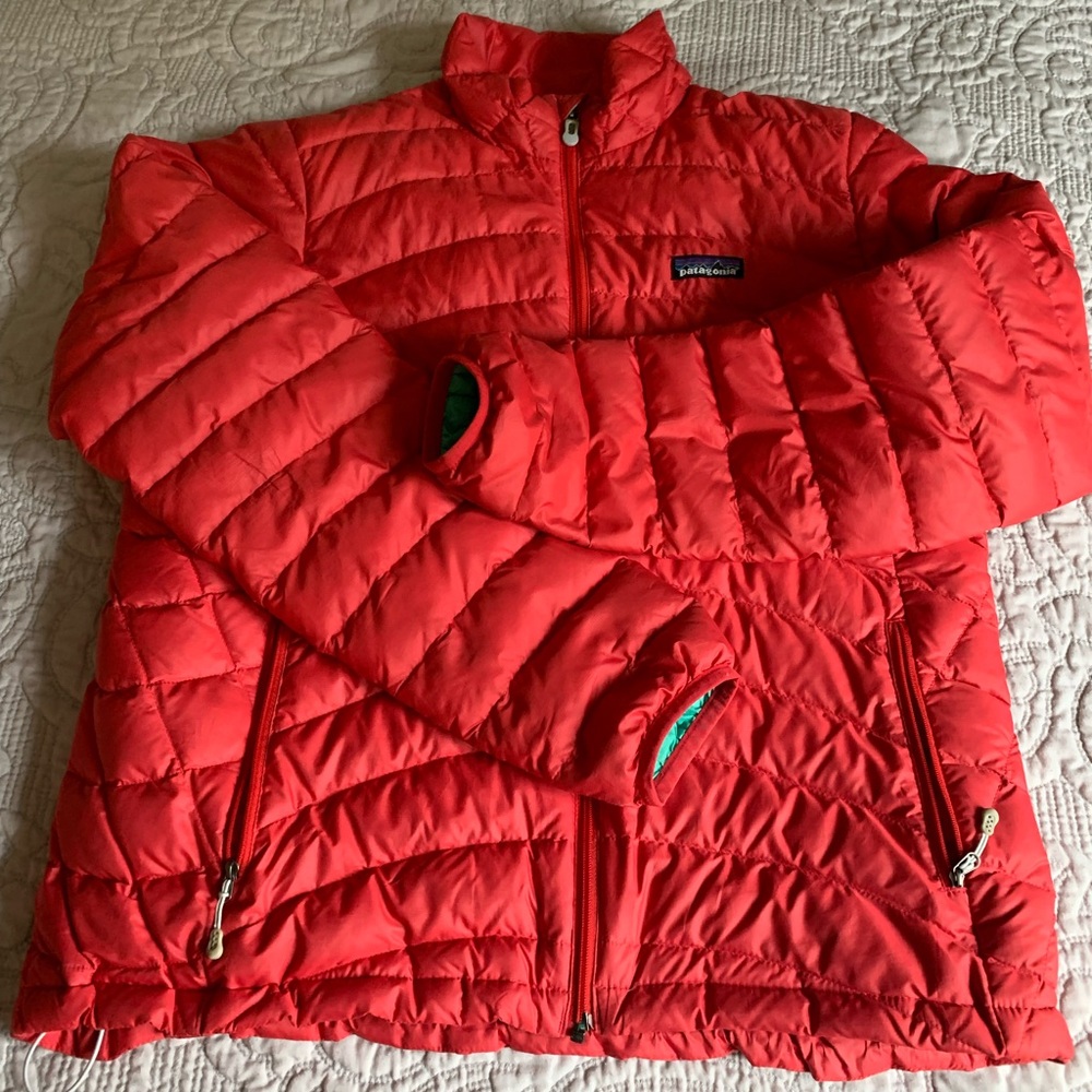 Patagonia Red Down Jacket, L